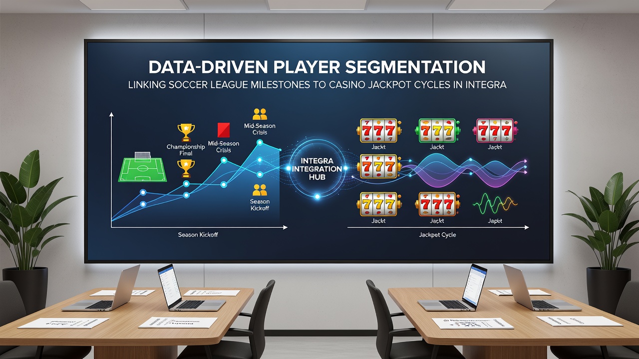 Analytics dashboard illustrating player segments tied to league milestones and jackpot cycle adjustments