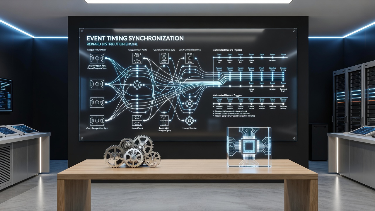 Timeline graphic illustrating how tennis grand slam schedules and basketball court events trigger casino reward modules in wagering applications