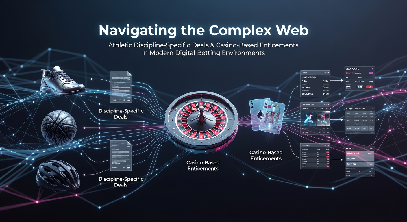 Digital interface showing interconnected sports betting and casino promotion networks
