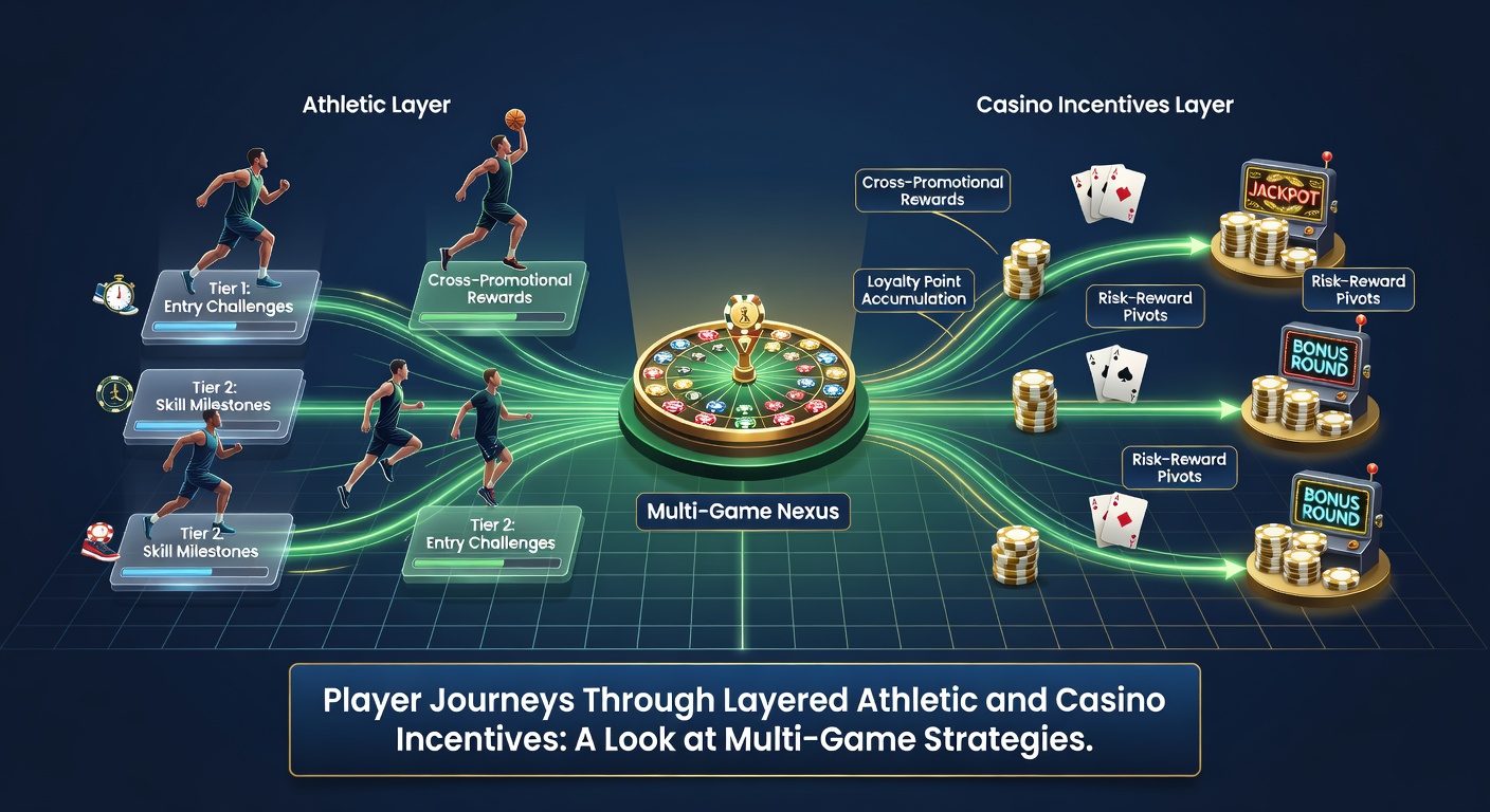Detailed view of multi-game strategy flows showing sports events connected to casino bonus redemptions over time