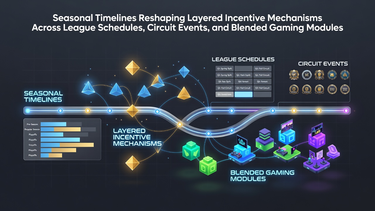 Seasonal timelines affecting incentive structures in sports and gaming platforms