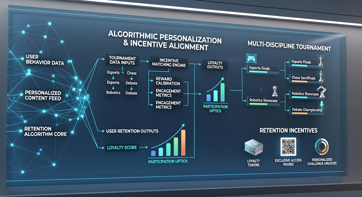 Data flow diagrams showing how algorithms synchronize retention offers with concurrent football, basketball, and tennis events