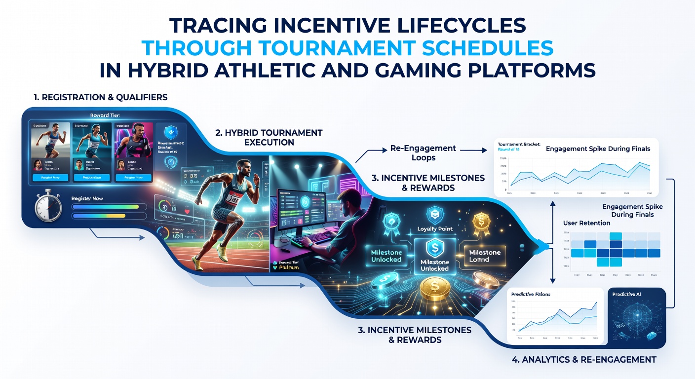 Diagram showing incentive timelines aligned with major athletic tournaments across hybrid betting and gaming platforms